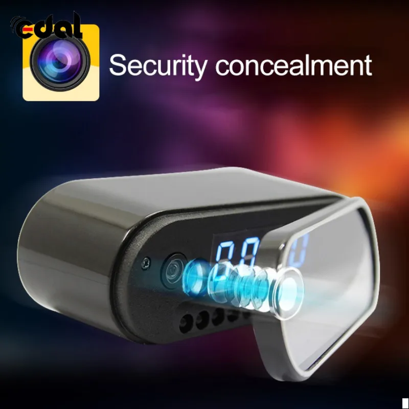 

EDAL Mini Camera Clock Alarm P2P Livecam IR Night Vision Wifi Cam IP 720 Mini DV DVR Camcorder Wifi Remote Control