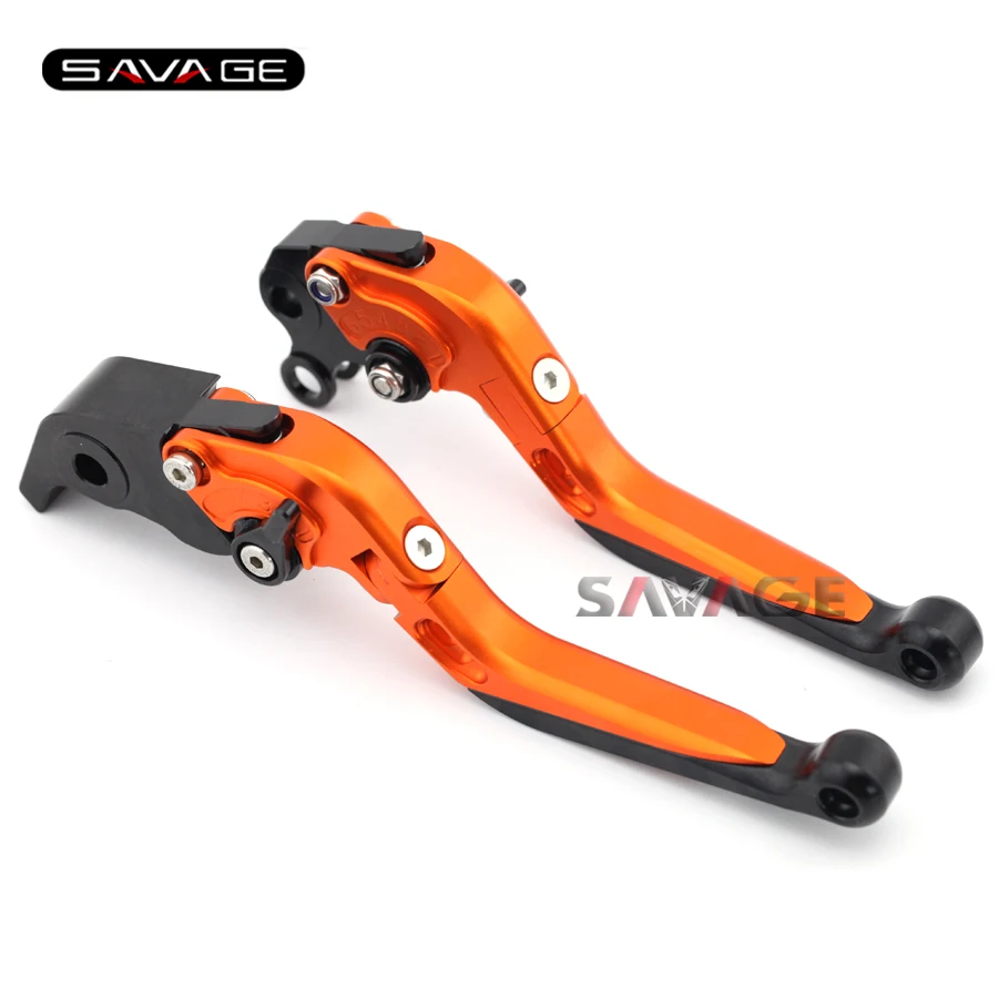 

For KTM 990 SMT 09-13/ 990 Supermoto R 08-12 Motorcycle Accessories Adjustable Folding Extendable Brake Clutch Levers Orange