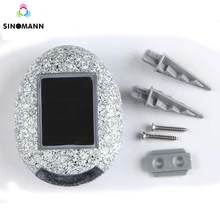 Солнечный свет дома солнечная батарея, для сада похороненный свет форма камня под заземлением лампа Открытый Путь садовый настил IP44 Солнечная лампа