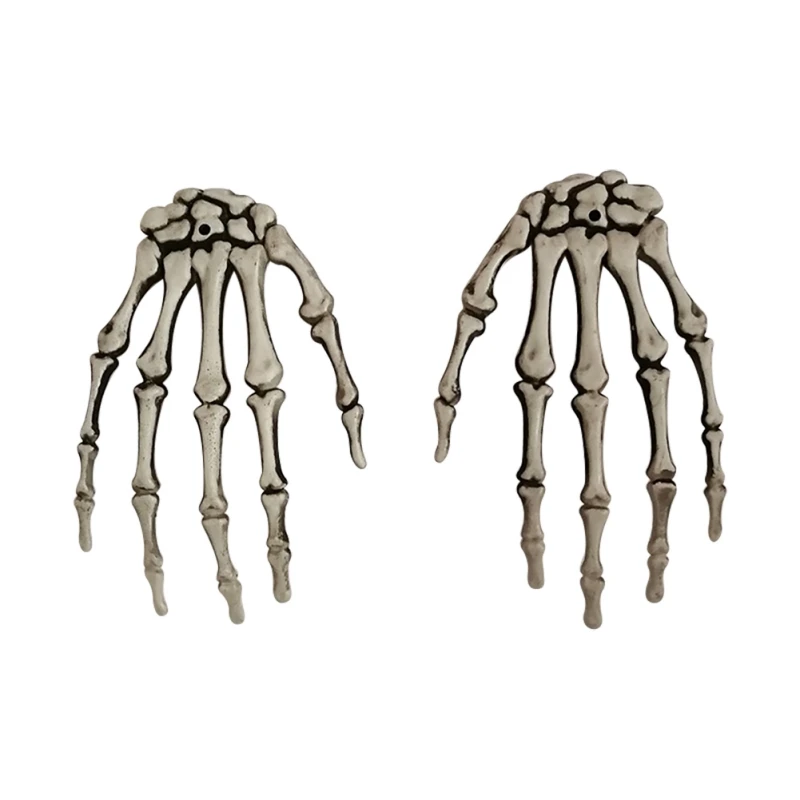 1 Pair Plastic Skeleton Hands Prop Witch Hands Haunted House Escape horror props Halloween Decorations