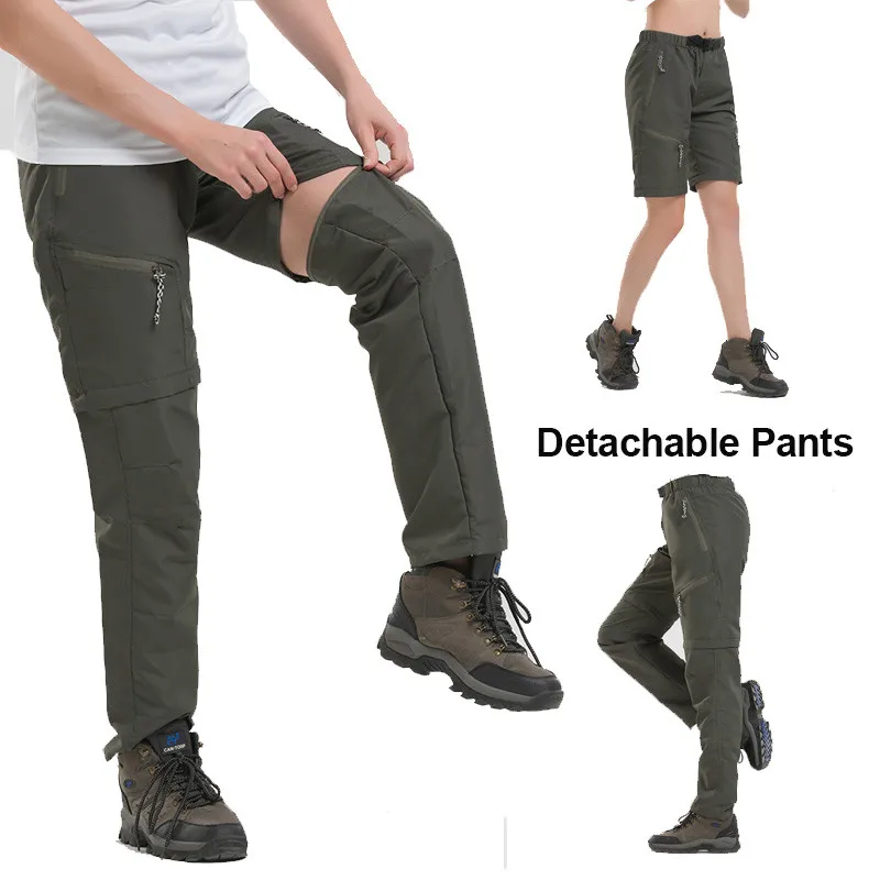 

Detachable Camping Hiking Pants Men Women Removable Outdoor Sport Quick Dry Trousers for Cycling Trekking Climbing Pants Shorts