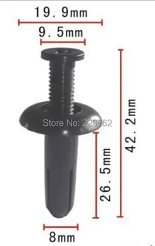 

25PCS Front Bumper Support Push Type Retainer For Mitsubishi Eclipse 1994-On MR-138807 Auto Plastic Clip Auto Fastener Clips