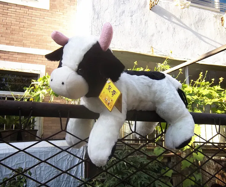 Большой милая плюшевая игрушка корова Прекрасный Высокое качество мультфильм корова Кукла подарок около 40 см 0236