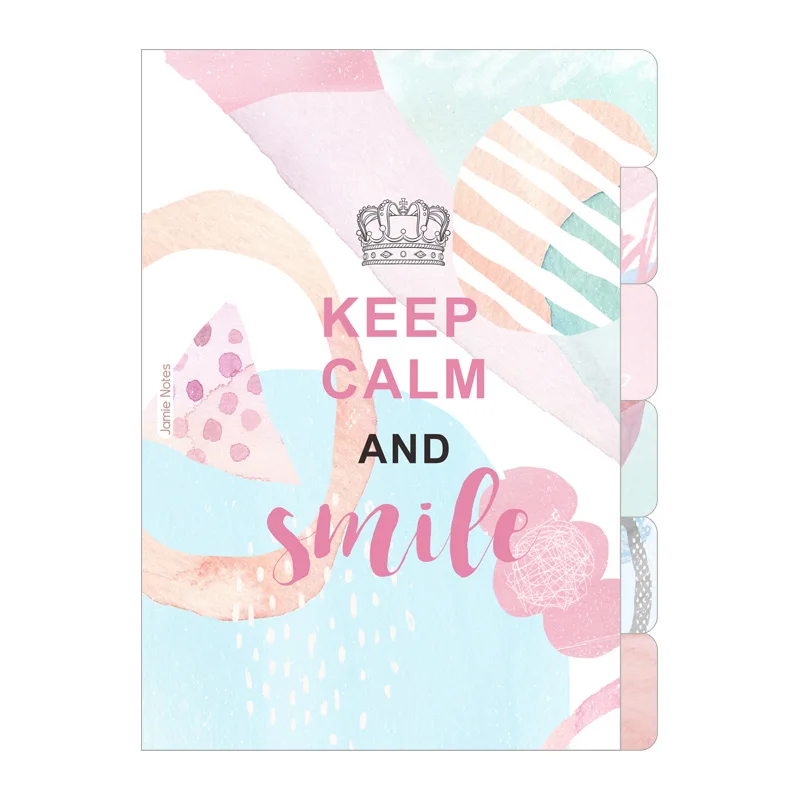 Jamie Notes Fantasy Keep Calm Series Plastic Binder Notebook Dividers For Dokibook Planner Index Pages School Stationery Store