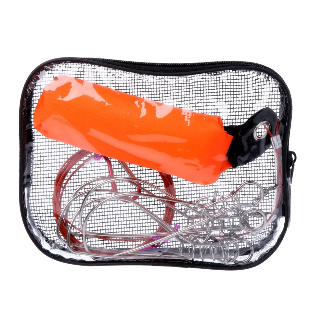 

Portable Stainless Steel Live Fishing Lock Belt Buckle Tackle Bait 5 Snap Tools