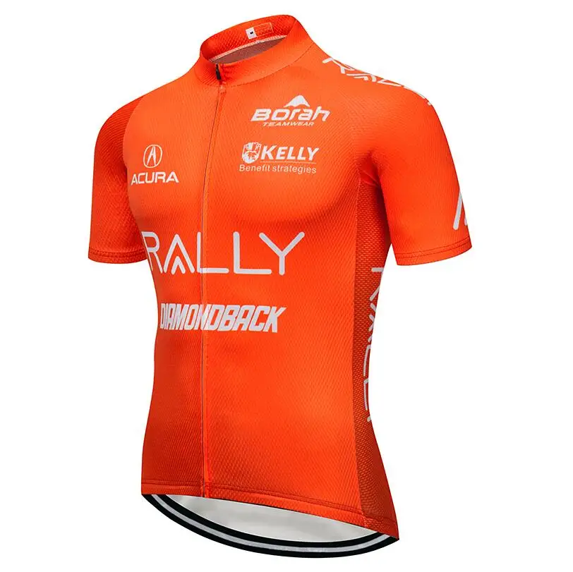 Команда Orange pro Велоспорт Джерси нагрудники шорты костюм Ropa Ciclismo мужские летние быстросохнущие велосипедный майон одежда - Цвет: Оранжевый