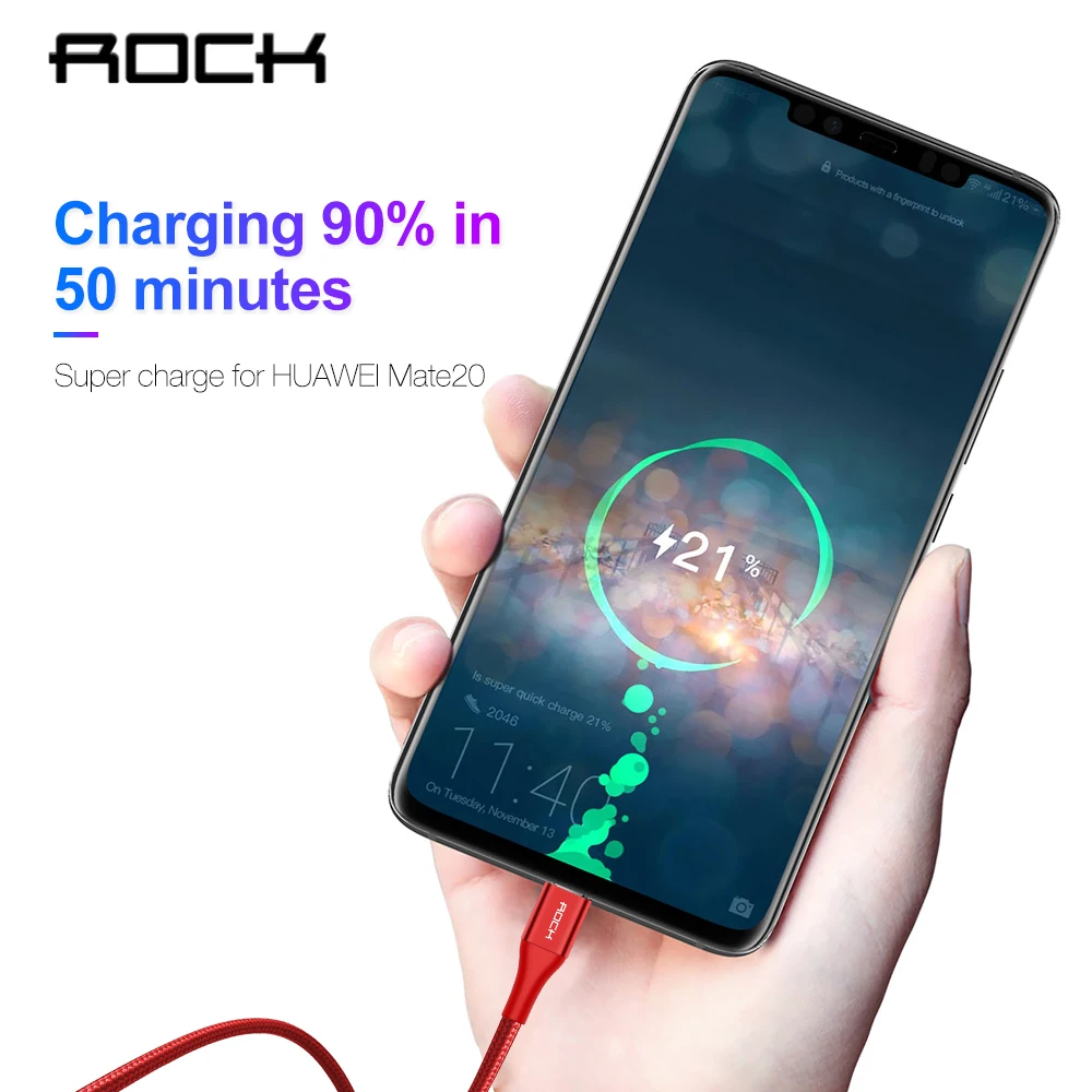 Rock 5A USB кабель для быстрой зарядки usb type C кабель магнитное зарядное устройство для зарядки данных Micro USB кабель мобильного телефона USB шнур