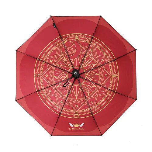 Style 1 Аниме Sailor Moon Card Captor Sakura Umbrella трехскладной зонтик мультфильм Ветрозащитный Складной Солнце Дождь - Цвет: Style 1