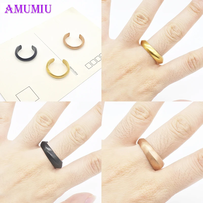 

AMUMIU Vintage Punk Rings Set Antique Gold Color Rose Gold Female Charms Jewelry Knuckle Ring For Women Fashion Party Gift R029