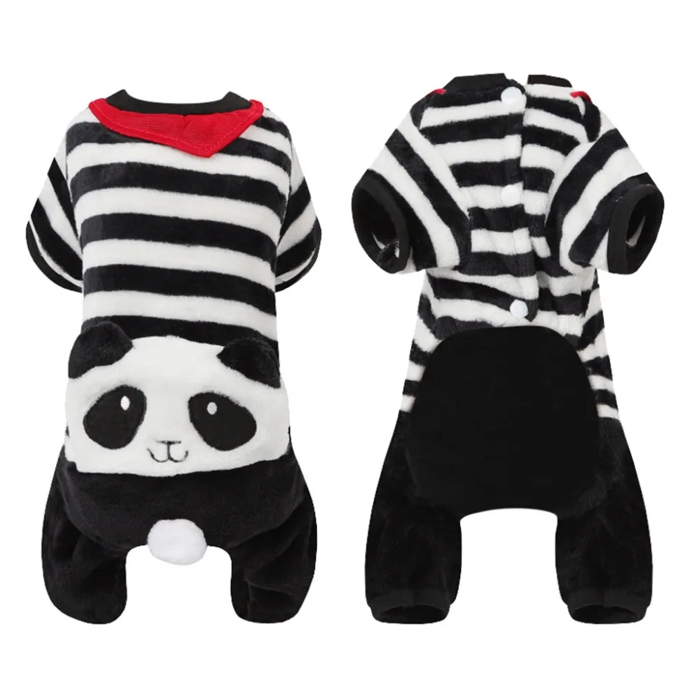 

JCXAGR Pet Dog Clothes Puppy Cat Panda Transform Warm Velvet Sweater Costume Jacket Coat Apparel for Small Dogs Bulldog XS-XL #T