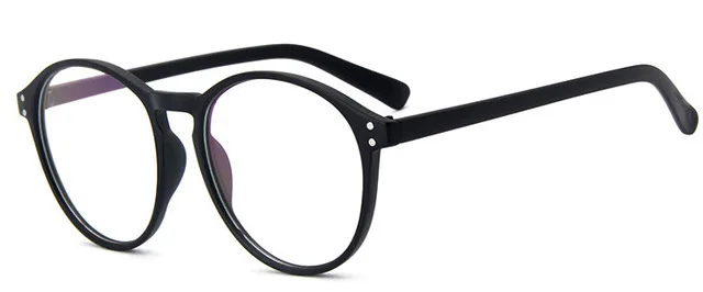 Модные черные круглые очки, прозрачная оправа, женские очки, очки для близорукости, мужские очки, оправа, ботан, оптические рамки, аксессуары - Цвет оправы: 4