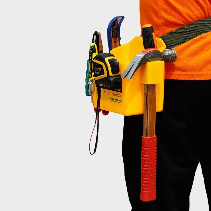 

Electrician Plastic Tools Waist Bag Box Portable Hanging Waist Bag Portable Tool Parts Organizer Tool Belt Workpro