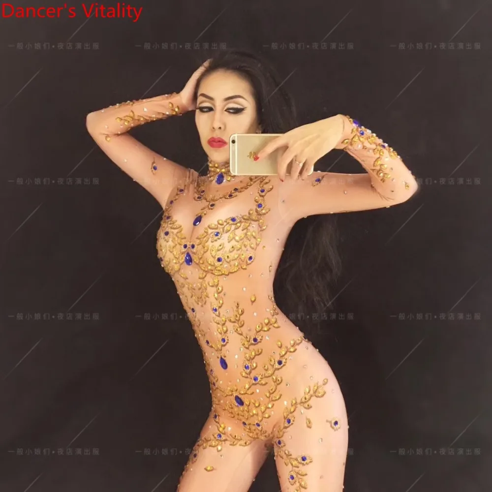 Женская модель певицы Шоу DJ DS клиенты сценическая одежда сексуальная ложная