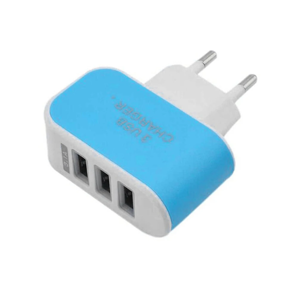 Универсальный с несколькими usb-портами Зарядное устройство 3 Порты для туристического USB настенного Мощность адаптер en US зарядное устройства для зарядки для iPhone для Xiaomi для samsung