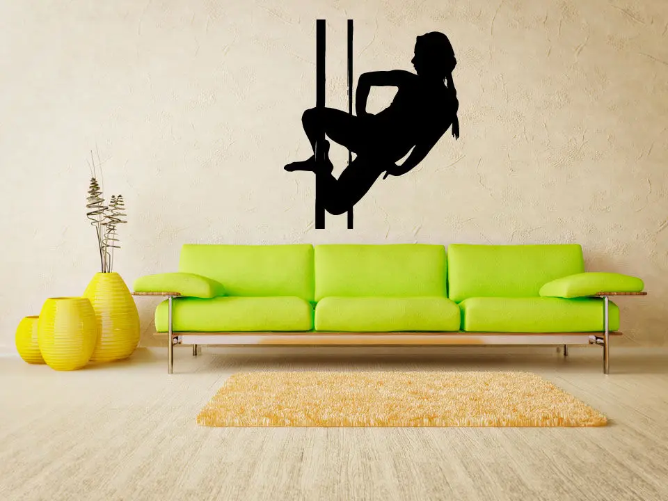 Pole Dance Strip Club Striptese Night Club Sexual Wall Decal Sticker