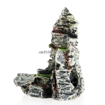 

Mountain View Aquarium Rock Cave Tree Bridge Fish Tank Ornament Decoration Decor