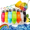 Hot ! 2022 Xmas Gift 650ml Water Bottle plastic Fruit infusion bottle Infuser Drink Outdoor Sports Juice lemon Portable Kettle 2