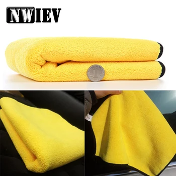 

NWIEV Car styling Plush Wash Towel For Abarth Fiat 500 BMW E60 E36 Mercedes Benz W204 Volvo XC90 V70 Benz W203 W204 Accessories