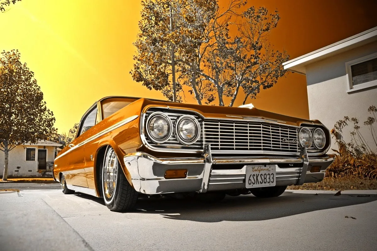 1964 г. трансформируемая импала спортивный автомобиль Lowrider THC057 настенная печать