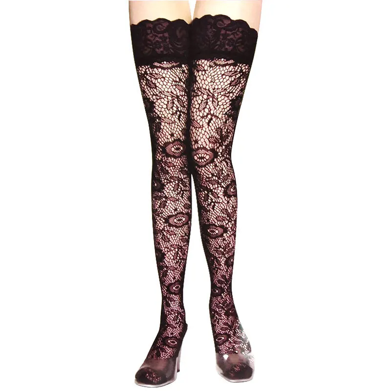 

Women's Sexy Sheer Lace Top Stay Up Stockings Sexy Lingerie Hot Lace Top Thigh High Stockings Hosiery Stockings