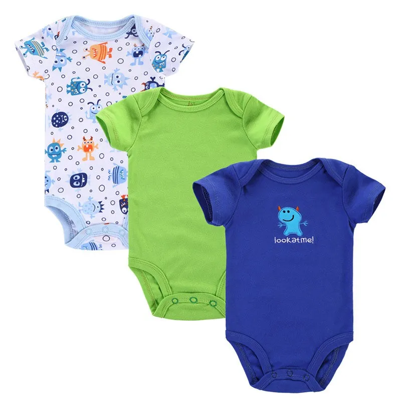 3pcs-lot-Newborn-Baby-Bodysuit-Elephant-Style-Infant-Short-Sleeve-Creeper-Baby-Boy-Girl-Clothes-Bebe