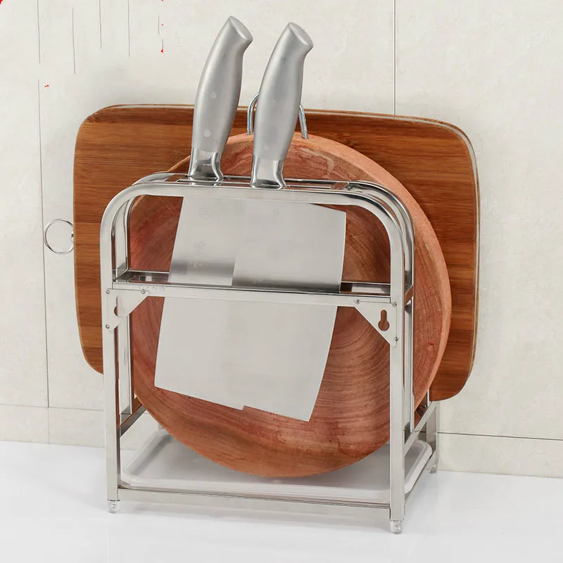  Multi functional 304 stainless steel kitchen knife kitchen knife holder knife holder cutting board  - 32913175335