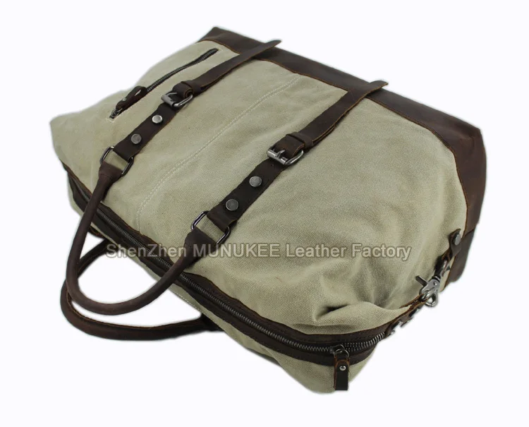 Военная холщовая кожаная мужская дорожная сумка, ручная сумка для багажа, большая мужская кожаная дорожная сумка, большая сумка на выходные, сумка на ночь
