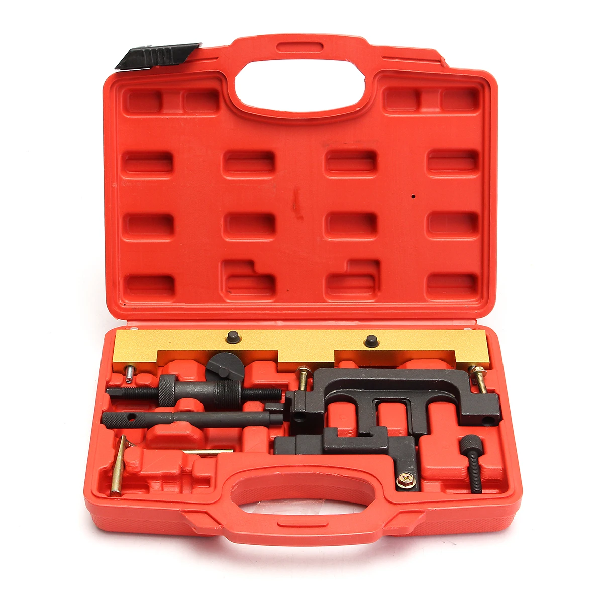 

for BMW N42 N46 N46T Chain Drive Petrol Engine Timing Setting Locking Tool Kit Carbon Steel Case size 30x22.5cm Hand Tool Sets