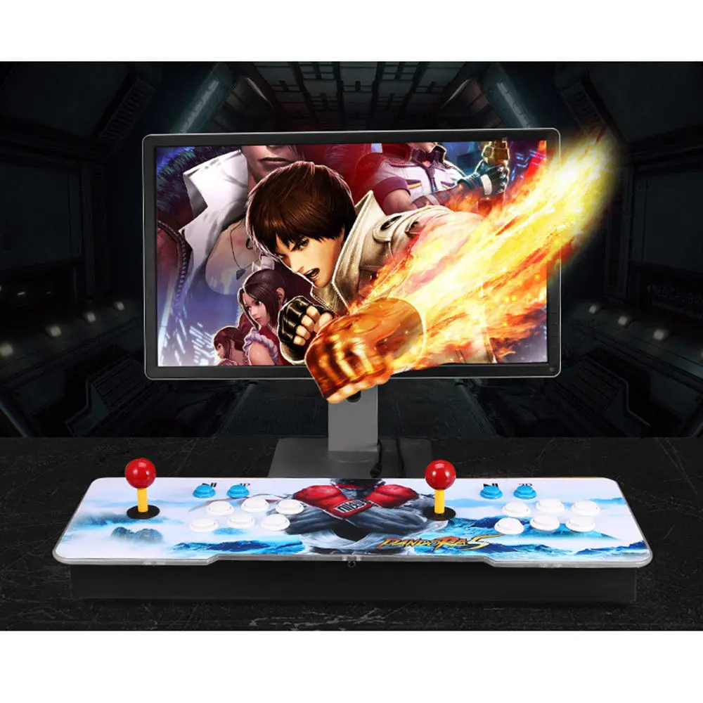  1300 in 1 Mulit PCB Board Video Spiel Arcade Konsole Kampf Maschine Doppel Joystick Box 6 EU Stecke