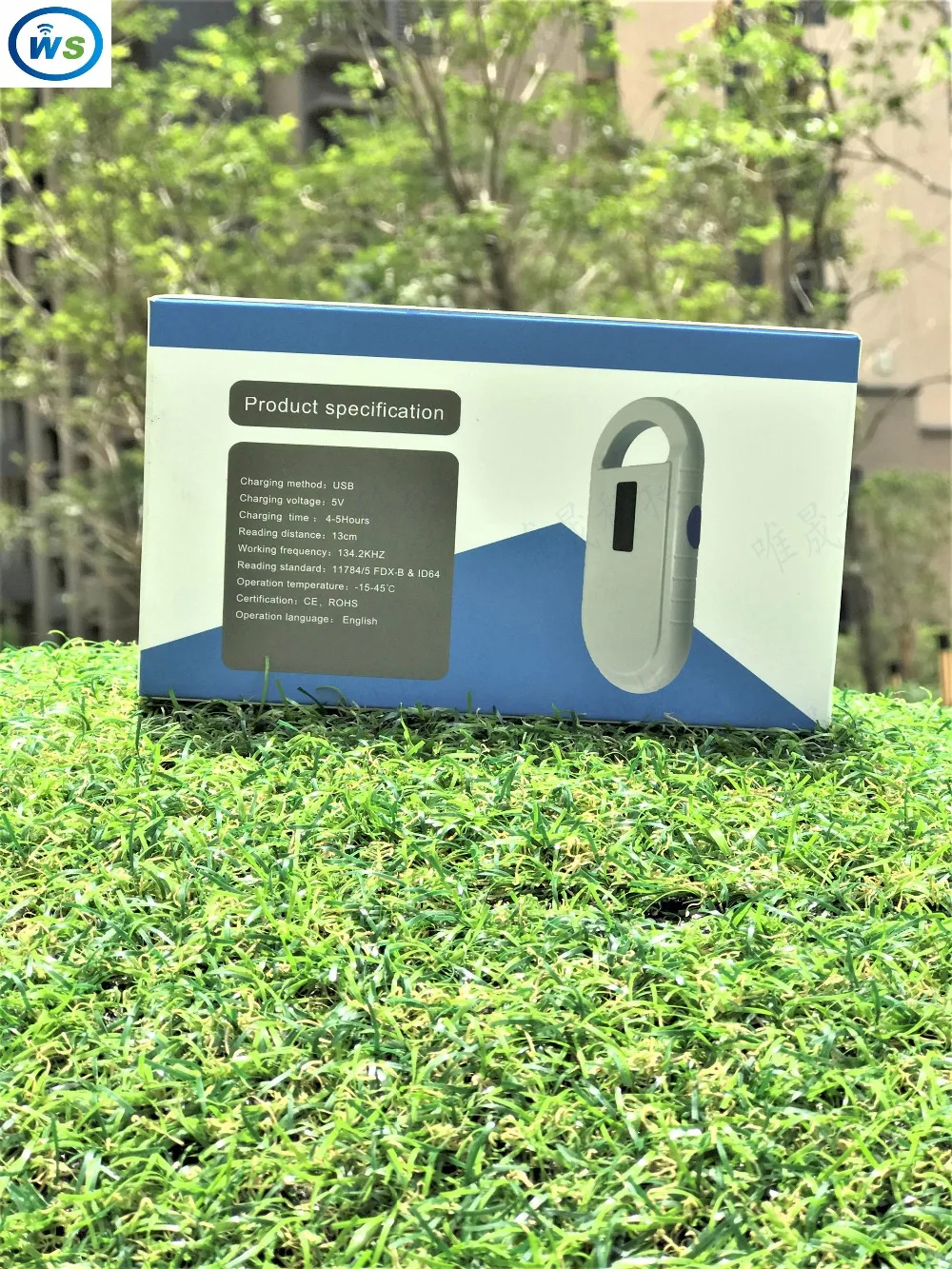 

134.2KHz ISO FDX-b Glass Animal Chip reader Pet ID Microchip RFID Handheld Scanner