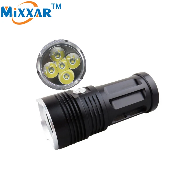 

ZK20 Led Flashlight MI-5 10000 Lumen Camp Hunting Torch Suitable 4x18650 Battery 5x Cree XM-L T6 Tactical Lantern