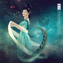 Hao Yue яркая луна Фэнтези тематический костюм Весенняя выставка дизайн костюм для женщин Hanfu