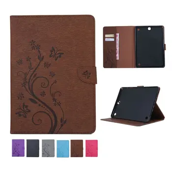 

Wallet Stand Card Slot Leather Case For Samsung Galaxy Tab A 9.7" SM-T555 T550 SM-T550 Book Protective Case+Film+Stylus Pen