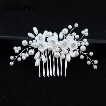 

YouLaPan HP162 Wedding Bridal Combs Pearl Bridal Tiara Bridal Wedding Hair Accessories Wedding Hair Jewelry Wedding Hair Comb