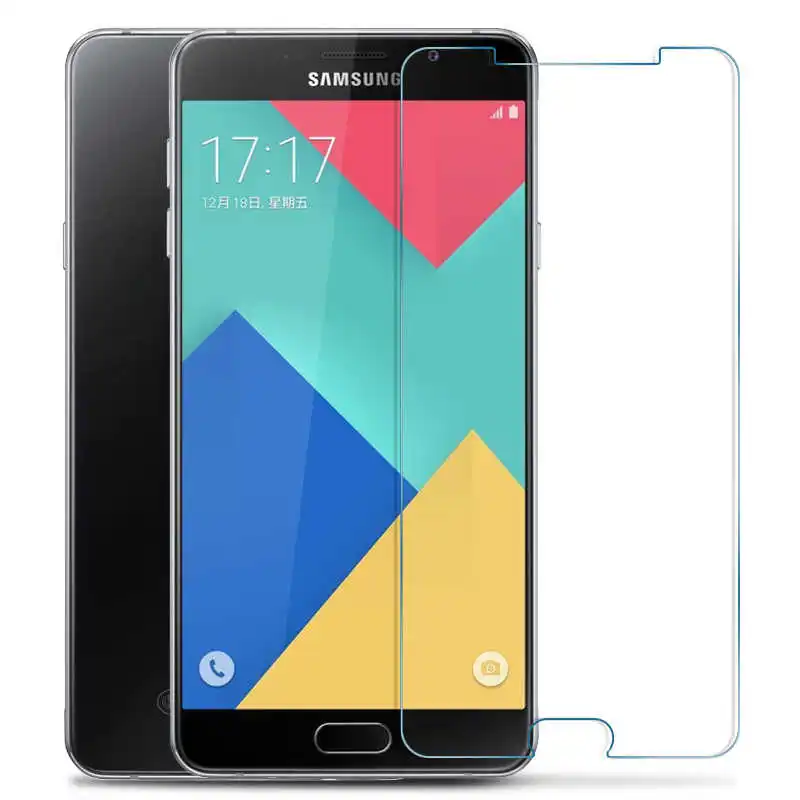 For Samsung Galaxy A9 A3 A5 A7 2016 Tempered Glass Screen Protector Safety Protective Film on A510 S3 S4 S5 S6 Note 3 4 5 HP01 |