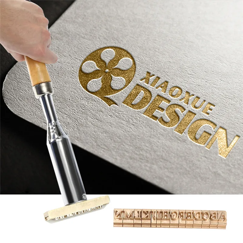 Hot Foil Stamping Machine T-slot Copper Letters Die Cut Deboss Mold Customized Font DIY Character  For PVC Leather Embossing  (14)