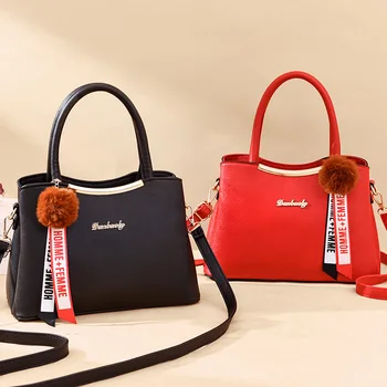 

Brand Women Hairball Ornaments Totes Sequined Handbag Party Purse Ladies Messenger Crossbody Shoulder Bags Women Handbags