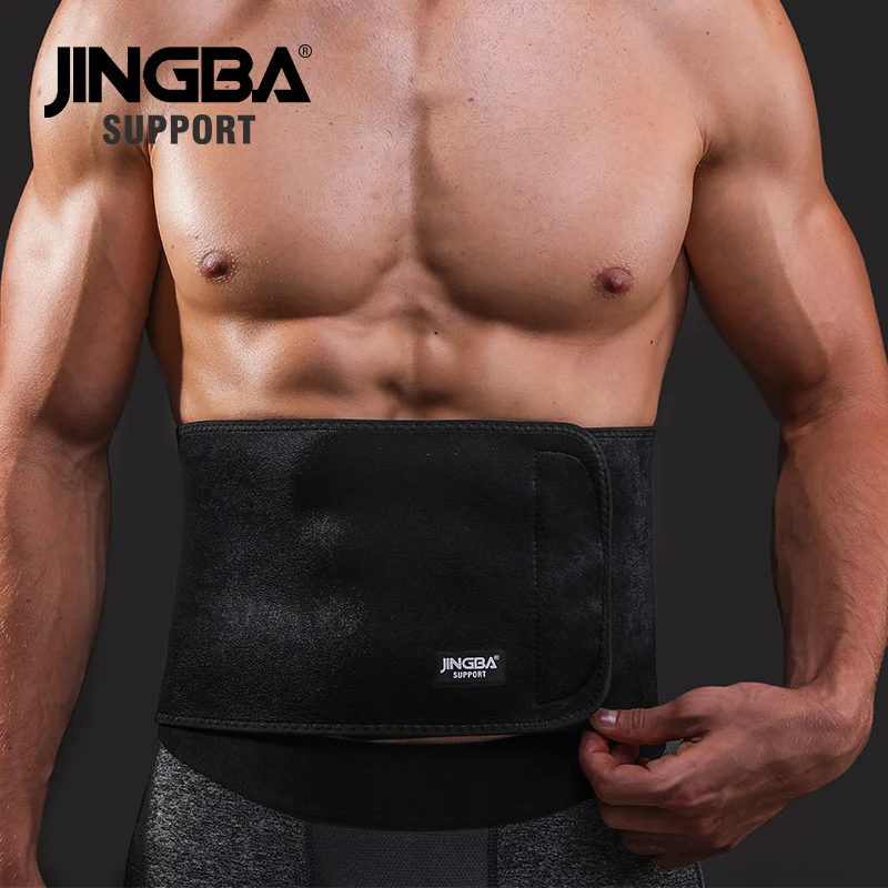 JINGBA SUPPORT Sports protective gear waist trimmer Support Slim fit Abdominal Waist sweat belt Sports Safety Back Support