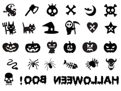 5 шт./лот Хэллоуин татуировки наклейки паук череп временные татуировки наклейки для детей Chrildren партия 7.5x15 см Бесплатная доставка