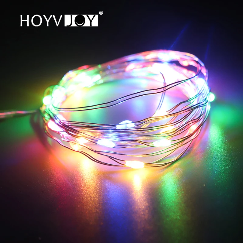 

LED String Lights 3M 2M Warm Color and Colour Silver Wire Garland Home Christmas Wedding Party Decoration Powered By 5V Battery