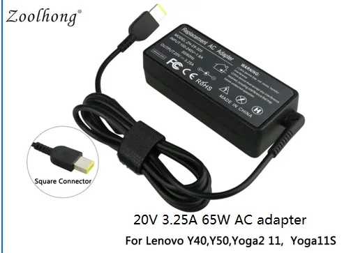 

High quality 20V 3.25A 65W AC Power adapter charger for Lenovo Thinkpad X1 Carbon G400 G500 G505 G405 YOGA 13 Tablet PC