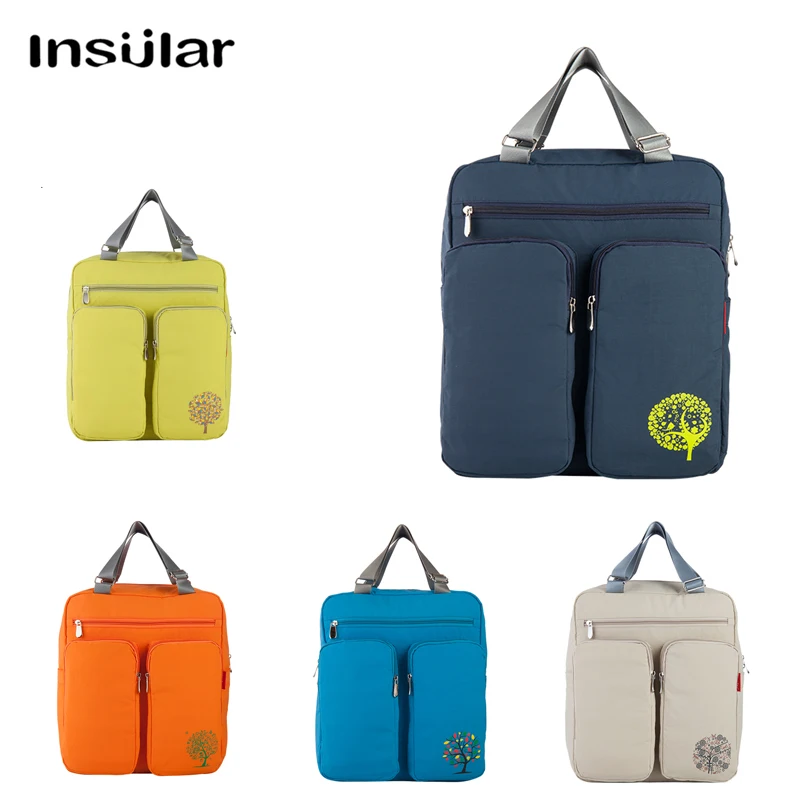 

Insular Waterproof Cotton Travel Backpack Mummy Maternity Nappy Bag Multi-function Large Capacity Diaper Bag For Baby Stroller