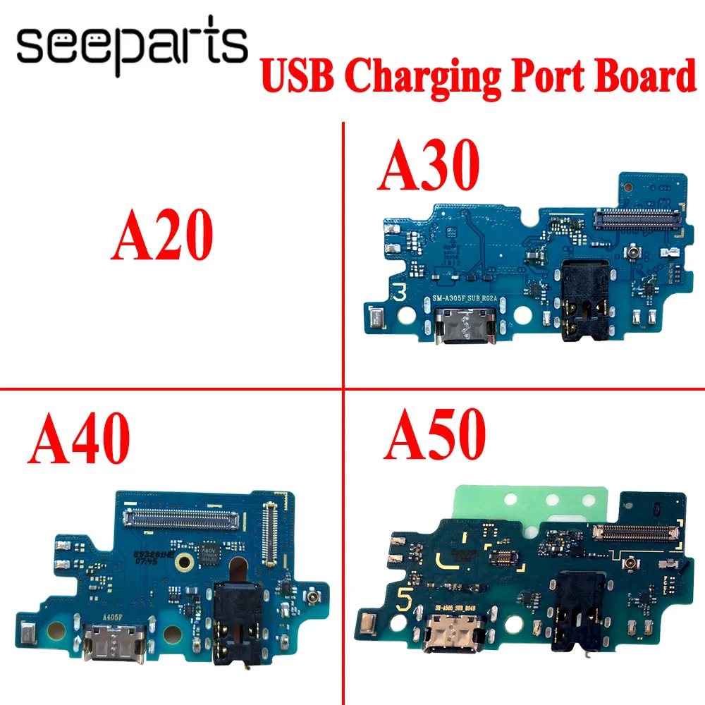 

For Samsung Galaxy A10 A20 A30 A40 A50 USB Charging Port For Samsung A105 A305Charger Port Dock Plug Connector Board Replacement