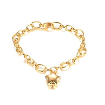 

IJL0176 Stainless Steel Star Shape Keepsake Bracelet Cremation for Ashes Urn Memorial Souvenir Bracelet Jewelry