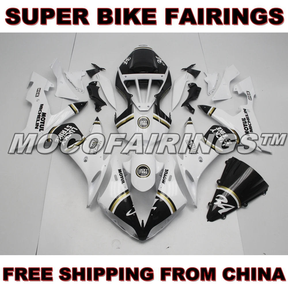

YZF R1 YZF-R1 2004 2005 2006 ABS Sport Bike Fairings Body Cover For Yamaha 04 05 06 LUCK STRIKE
