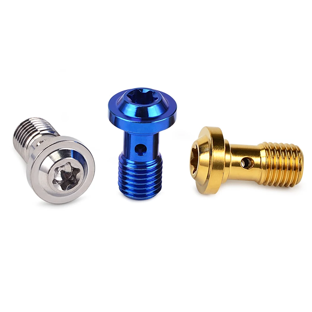 T40 Flange Head Titanium Bolt Titanium Alloy M10X1.25X19 Gold Blue Titanium for KTM Honda ect universal Motorcycle Accessories