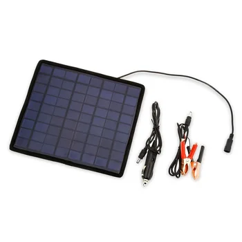 

18V 5.5W Solar charger Solar Panel /battery Charger For Car/Moto Power other 12V Rechargeable Battery Free shipping