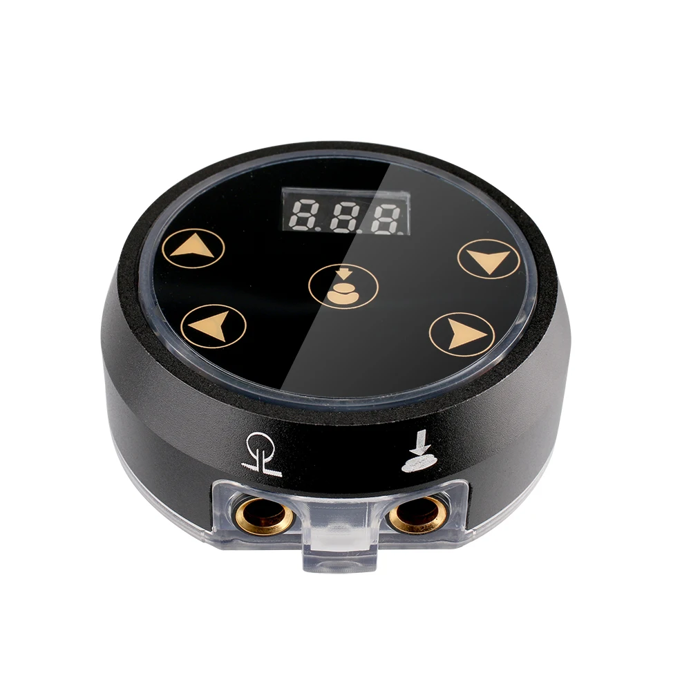 

Stigma Digital Tattoo Machine Power Supply with Knob Adjustable Intelligent Light New P178 Black color 2-12V