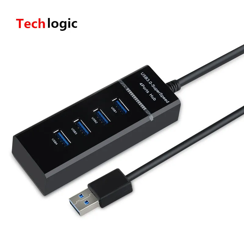 Сверхскоростной портативный концентратор с 4 портами USB 3 0 для ноутбука разъемы