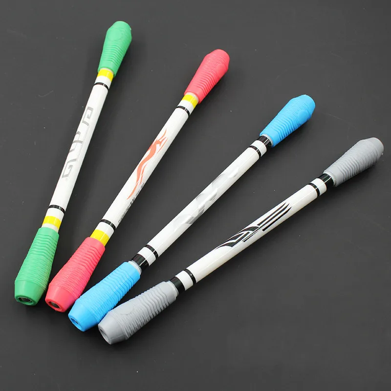 2Pcs Creative Spinning Pen Turn to Scroll Ballpoint Pen Multifunction Stationery Enhance Learning Kids Office Supplies
